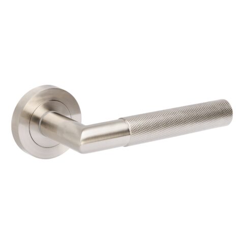 Zanda Vertex Round Dummy Lever Handle Brushed Nickel