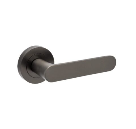 Zanda Duke Round Lever Only Graphite Nickel