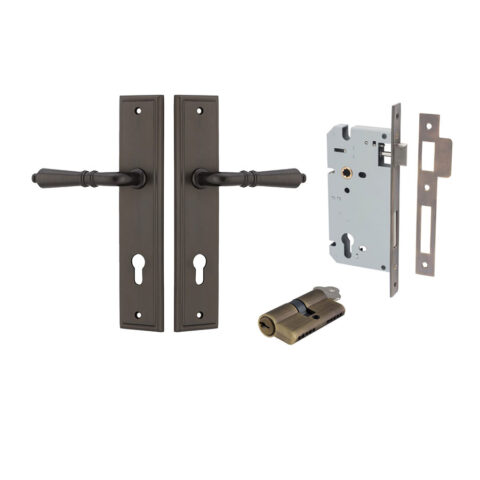 Iver Sarlat Stepped Entrance Key/Key Lever Kit Signature Brass