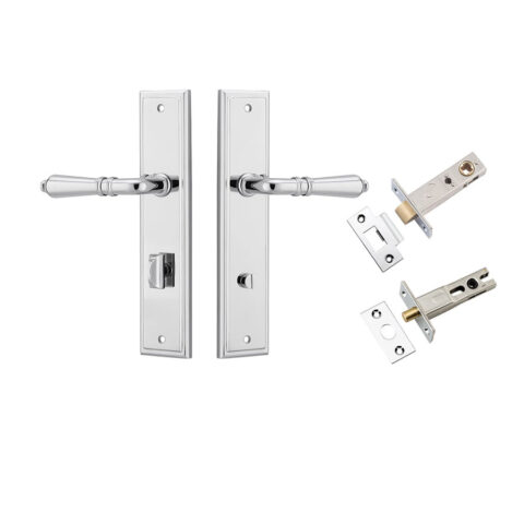 Iver Sarlat Stepped Privacy Lever Kit Polished Chrome