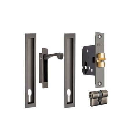 Zanda Verve 300mm Sliding Door Pull Key Graphite Nickel