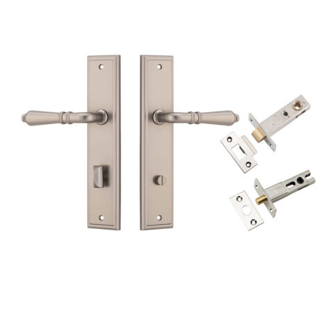 Iver Sarlat Stepped Privacy Lever Kit Satin Nickel