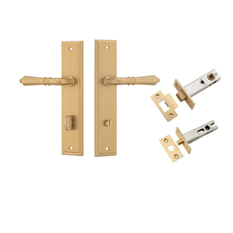 Iver Sarlat Stepped Privacy Lever Kit Brushed Brass
