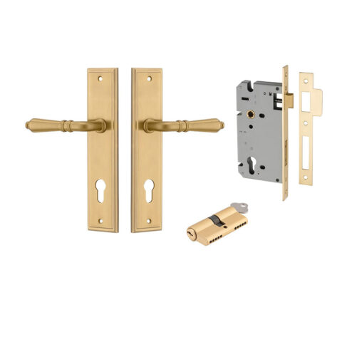 Iver Sarlat Stepped Entrance Key/Key Lever Kit Brushed Gold PVD