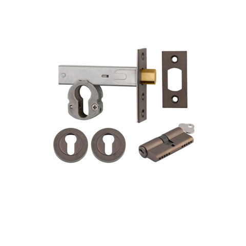 Iver Euro Mortice Deadbolt Kit Key/Key Signature Brass