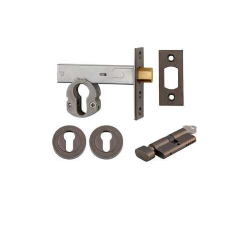 Iver Euro Mortice Deadbolt Kit Key/Thumb Signature Brass