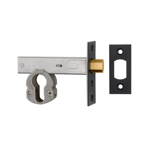 Iver Euro Mortice Deadbolt Only Matte Black