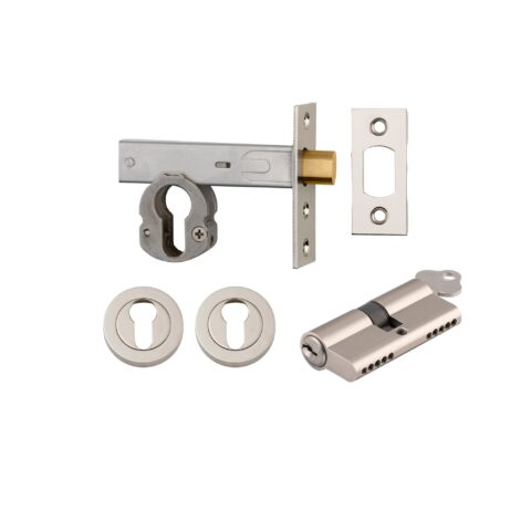 Iver Euro Mortice Deadbolt Kit Key/Key Polished Nickel