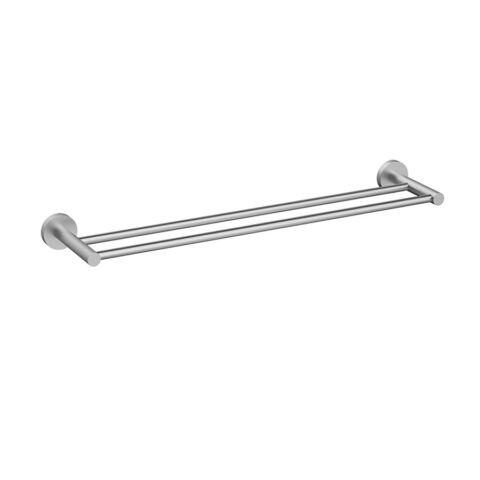 P&P Plus Otus Slimline SS304 Double Towel Rail 600mm Stainless Steel