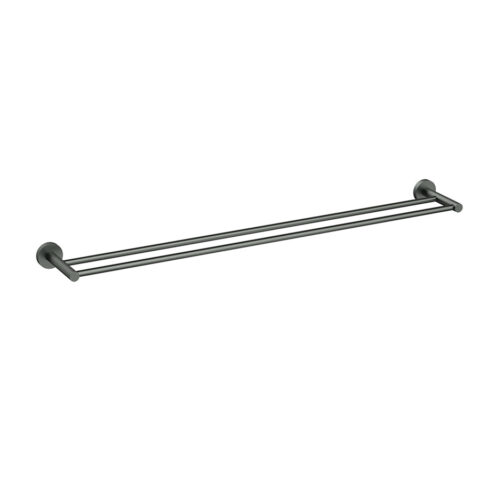 P&P Plus Otus Slimline SS304 Double Towel Rail 900mm Gunmetal
