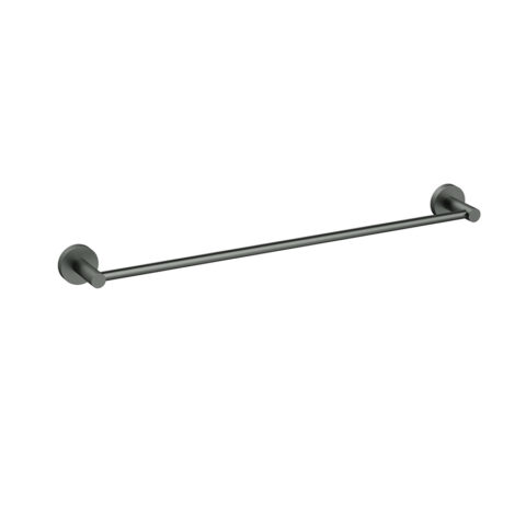 P&P Plus Otus Slimline SS304 Single Towel Rail 600mm Gunmetal