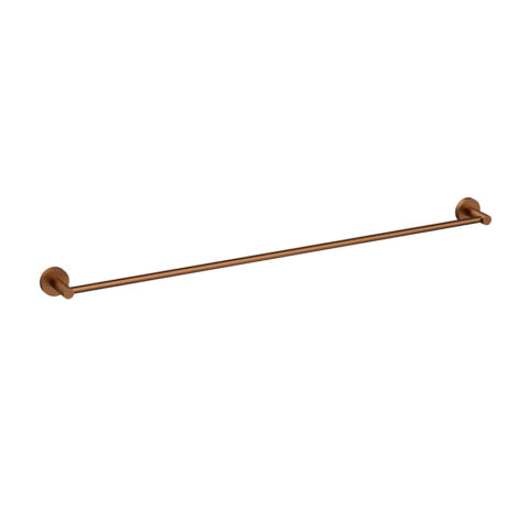 P&P Plus Otus Slimline SS304 Single Towel Rail 900mm Brushed Cooper