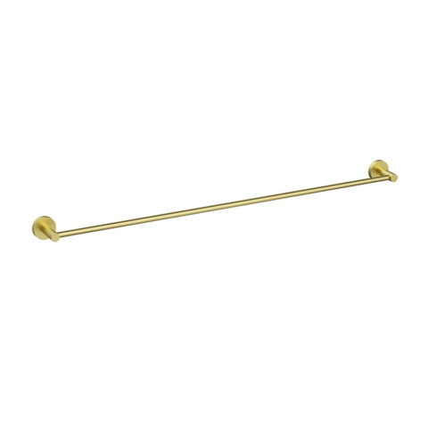 P&P Plus Otus Slimline SS304 Single Towel Rail 900mm Brushed Gold