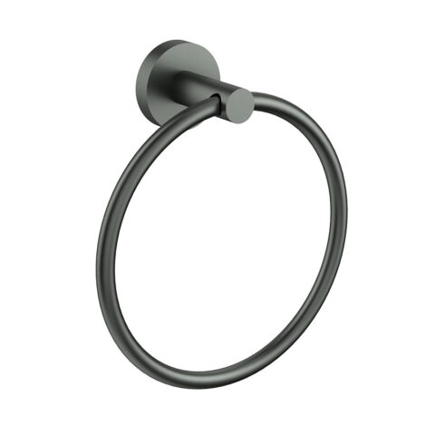 P&P Plus Otus Slimline SS304 Towel Ring Gunmetal