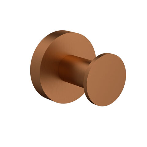 P&P Plus Otus Slimline SS304 Robe Hook Brushed Cooper