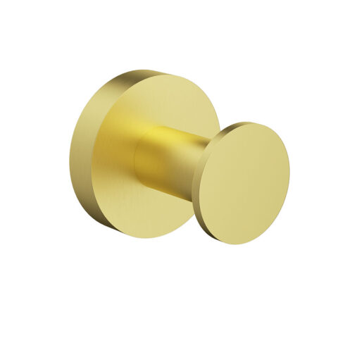 P&P Plus Otus Slimline SS304 Robe Hook Brushed Gold