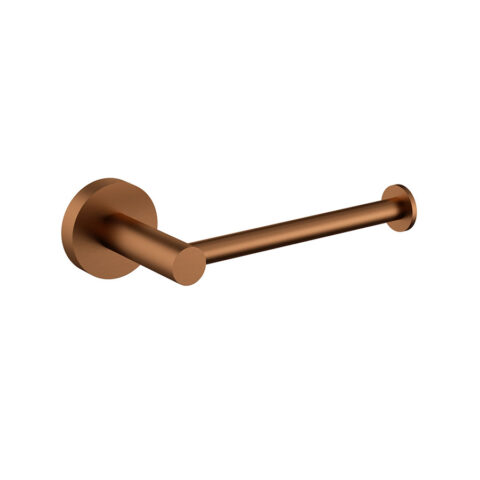 P&P Otus Slimline Toilet Roller Holder Brushed Cooper