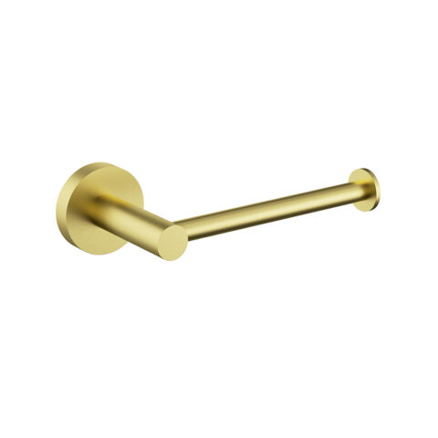 P&P Otus Slimline Toilet Roller Holder Brushed Gold