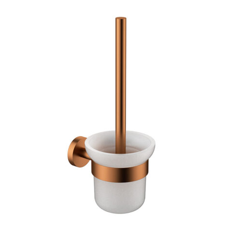 P&P Plus Otus Slimline SS304 Toilet Brush Holder Brushed Cooper