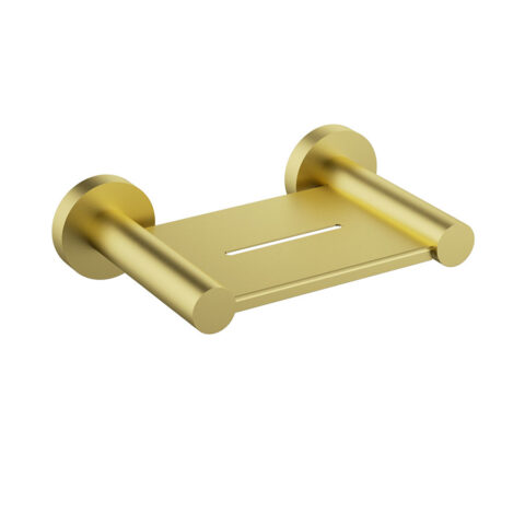 P&P Plus Otus Slimline SS304 Metal Soap Dish Brushed Gold