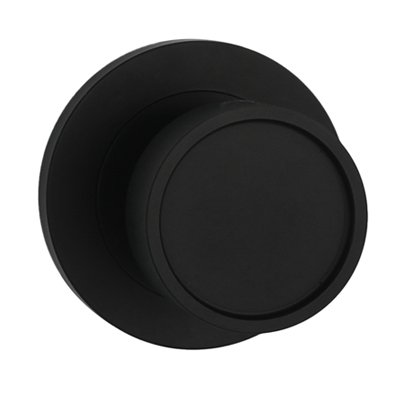 Builders Choice Recessed Face Knob Passage Set Matte Black