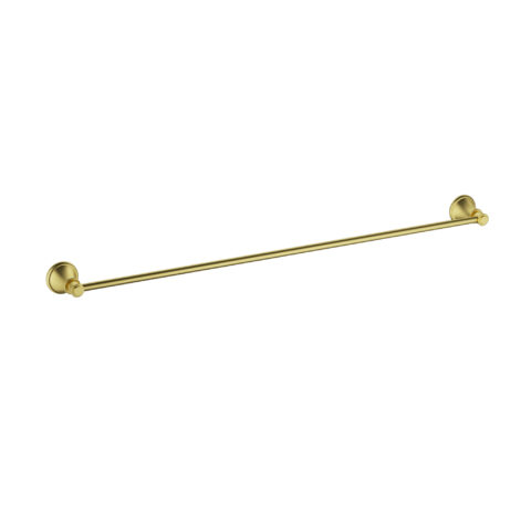 Ikon Clasico 600mm Single Towel Rail Brushed Gold