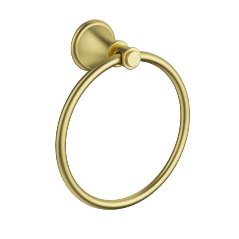 Ikon Clasico Towel Ring Brushed Gold
