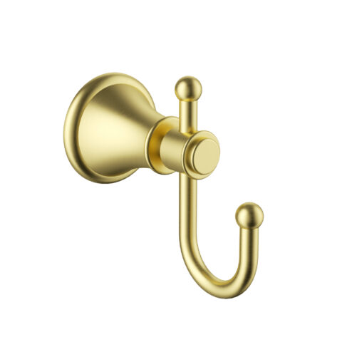 Ikon Clasico Robe Hook Brushed Gold