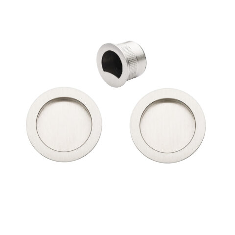 Zanda Visca Passage Sliding Door Pull Satin Chrome