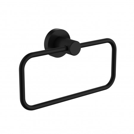 Ikon Linie Towel Ring Matte Black