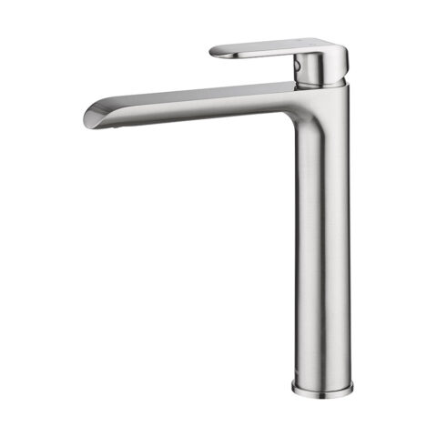 Ikon Kara High Rise Basin Mixer Brushed Nickel