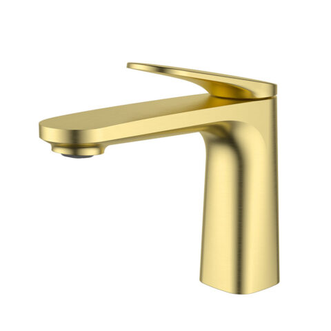 Ikon Sulu ll Basin Mixer Brushed Gold