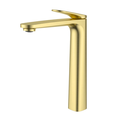 Ikon Sulu ll High Rise Basin Mixer Brushed Gold