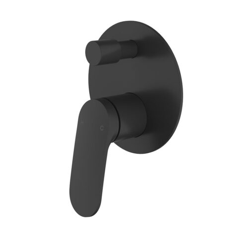 Ikon Sulu II Wall Diverter Mixer Trim Kit Matte Black