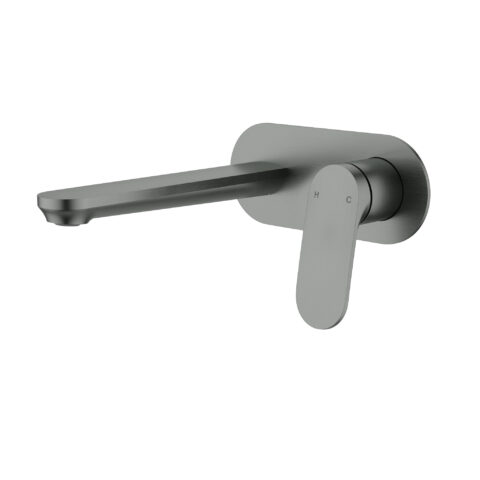 Ikon Sulu II Wall Basin Mixer Trim Kit Gunmetal