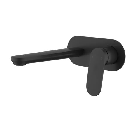 Ikon Sulu II Wall Basin Mixer Trim Kit Matte Black