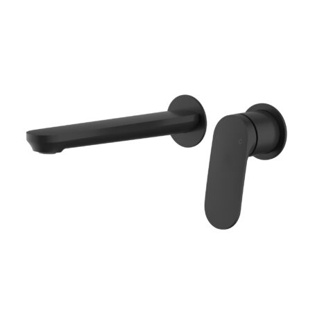 Ikon Sulu II Separate Wall Basin Mixer Trim Kit Matte Black