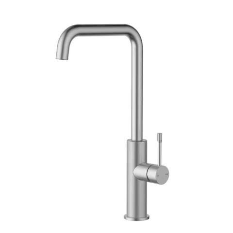 Ikon Linie Squareneck Sink Mixer Brushed Nickel