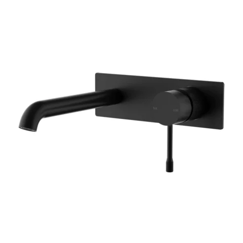 Ikon Linie Wall Basin Mixer Trim Kit Matte Black