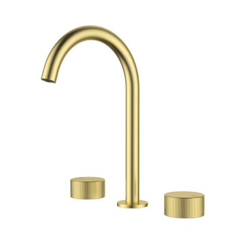 Ikon Soko 1/4 Turn C/D Basin Set Brushed Gold