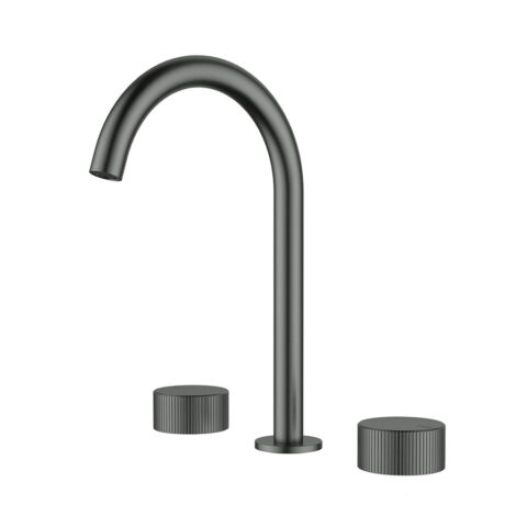 Ikon Soko 1/4 Turn C/D Basin Set Gunmetal