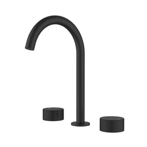 Ikon Soko 1/4 Turn C/D Basin Set Matte Black