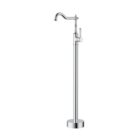 Ikon Clasico Freestanding Bath Mixer Ceramic Handle Chrome