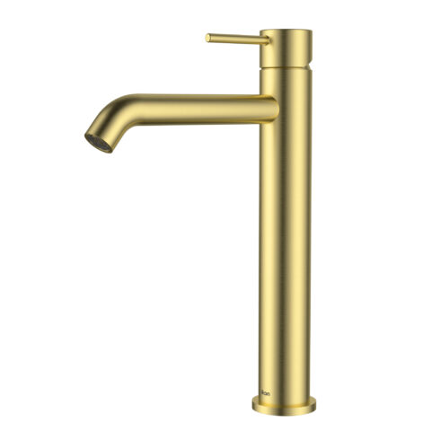 Ikon Hali High Rise Basin Mixer Brushed Gold
