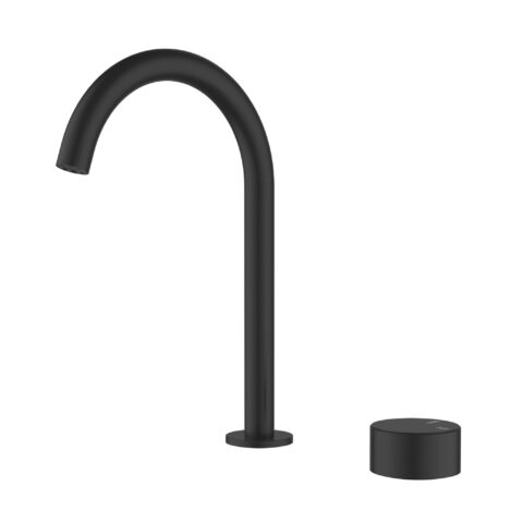 Ikon Hali Hob Basin Mixer Matte Black