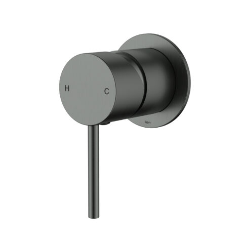 Ikon Hali Wall Mixer 60mm Cover Plate Gunmetal