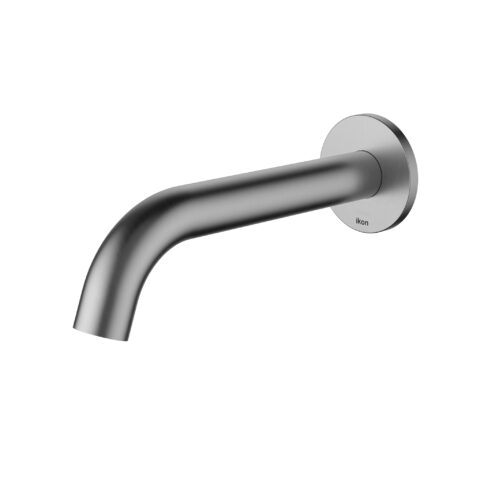 Ikon Hali Curved Wall Spout Brushed Nickel