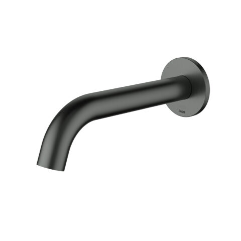 Ikon Hali Curved Wall Spout Gunmetal