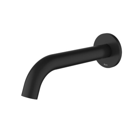 Ikon Hali Curved Wall Spout Matte-Black