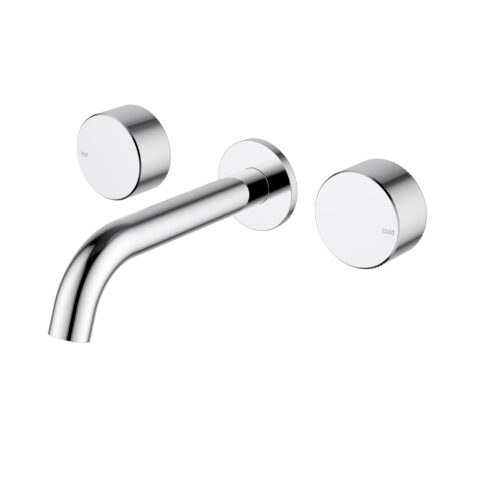 Ikon Hali 1/4 Turn C/D Wall Basin Set Chrome